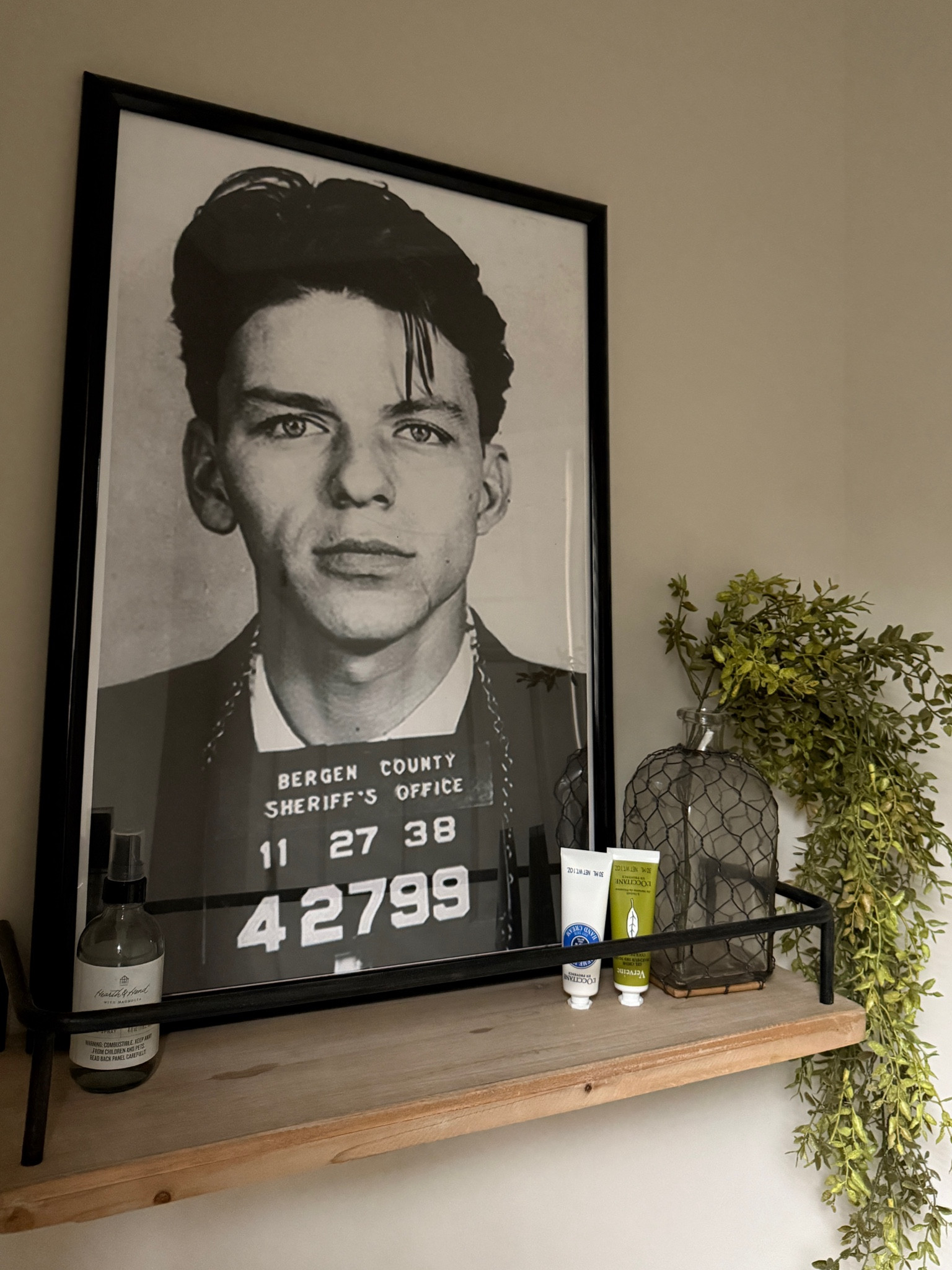 My fav Frank Sinatra mug shot print