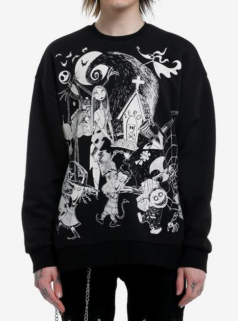 The Nightmare Before Christmas Characters Jumbo Graphic Sweatshirt | Hot Topic