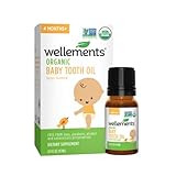 Wellements Organic Baby Tooth Oil for Teething, Free from Dyes, Parabens, Preservatives, 0.5 Fl o... | Amazon (US)