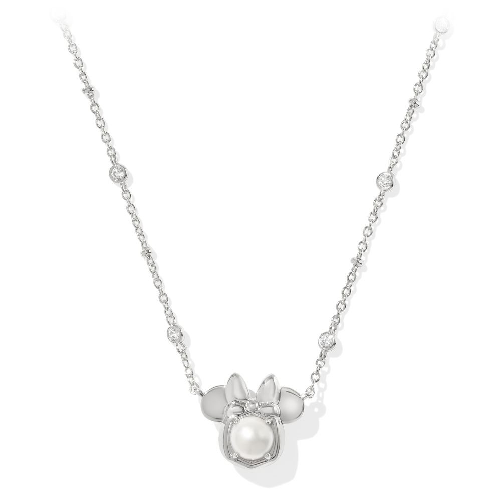 Minnie Mouse Icon Short Necklace by Kendra Scott – Pearl | Disney Store
