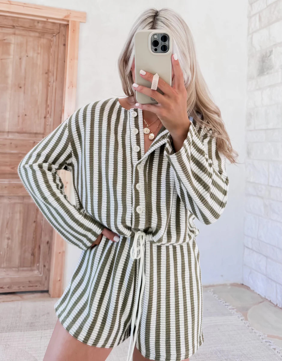 Chic Girl Striped Romper | CK Squared Boutique