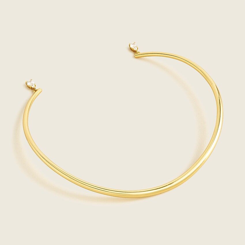 Gold-plated collar necklace | J.Crew US