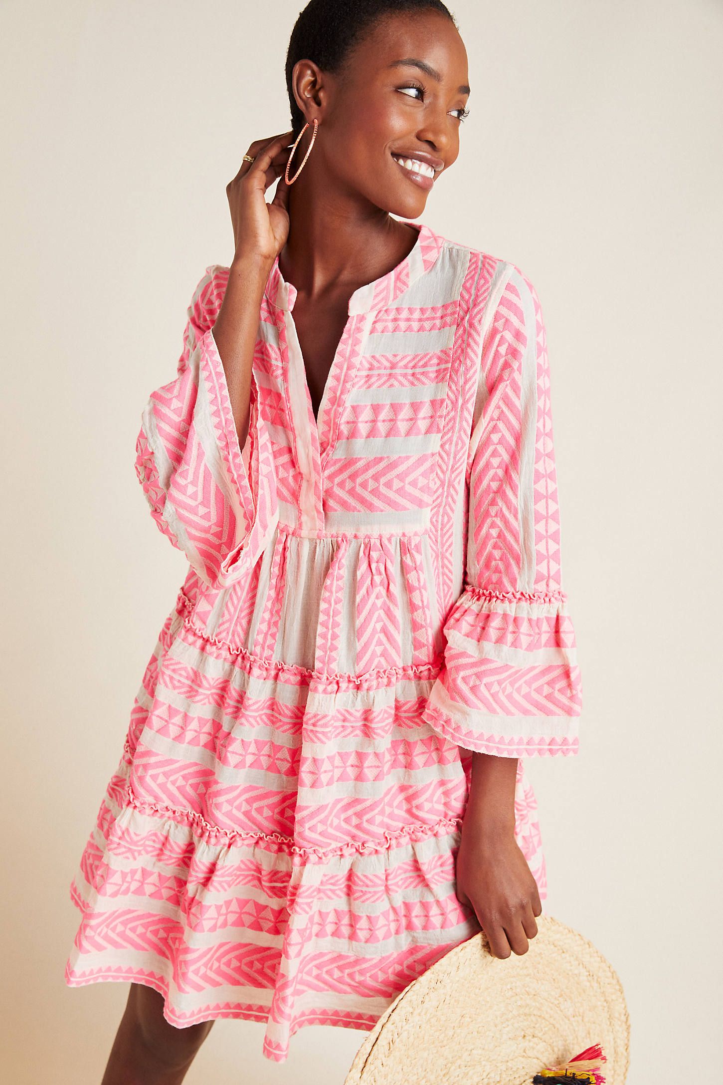 Petra Tiered Tunic Dress | Anthropologie (US)