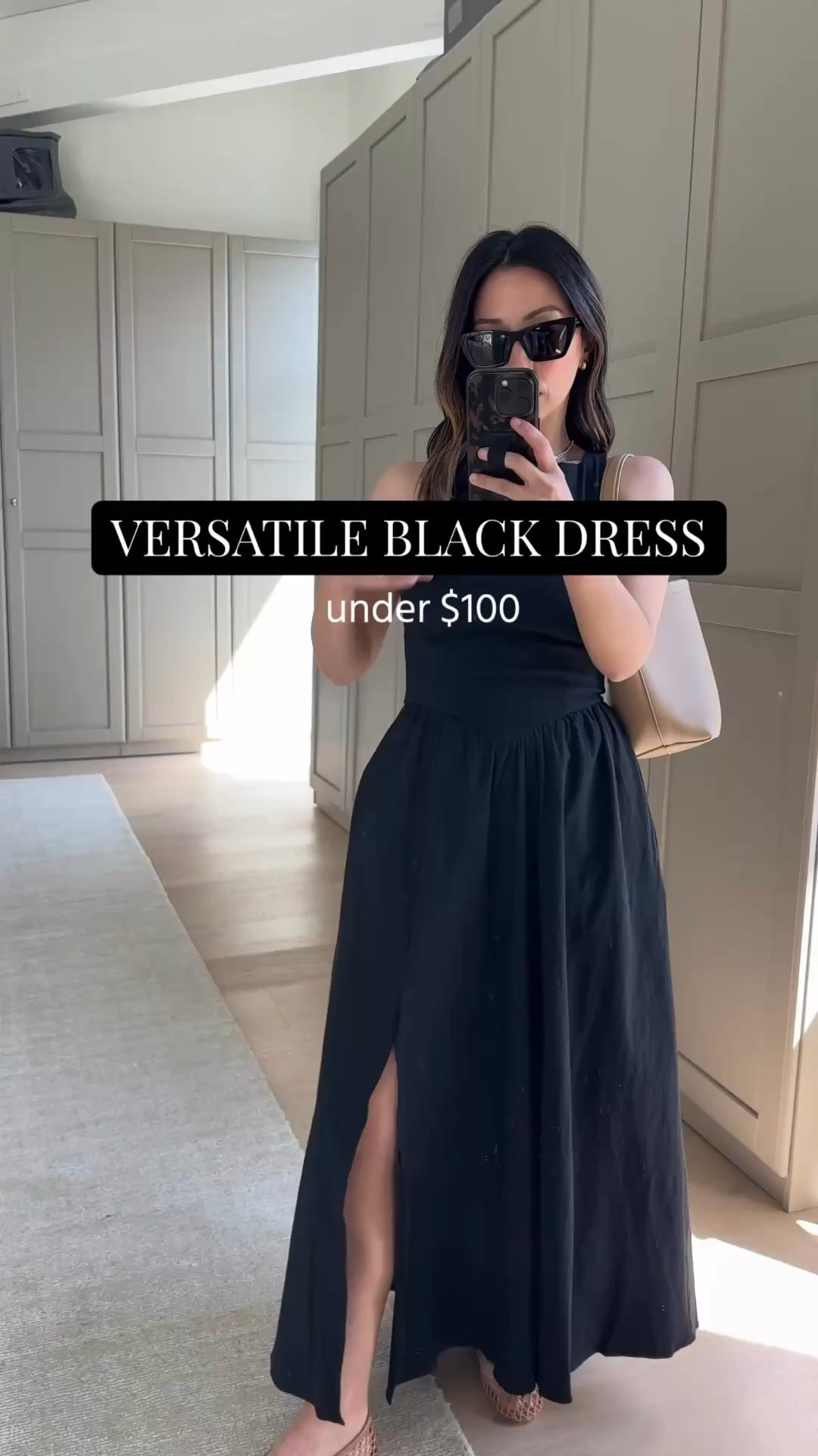 Such a versatile black dress 🤌🏻 love the bow back detail. Petite-friendly length. 

ASTR The Label dress xs
J.crew heeled sandals 5 - old, linked similar 
Marc fisher flats 5 - Run a half size big. 
The Row tote small
YSL sunglasses
quince earrings
Dorsey James necklace 15"

Petite style, spring dresses, spring outfits 2026, spring break outfits

#LTKSeasonal #LTKPetite #LTKootd