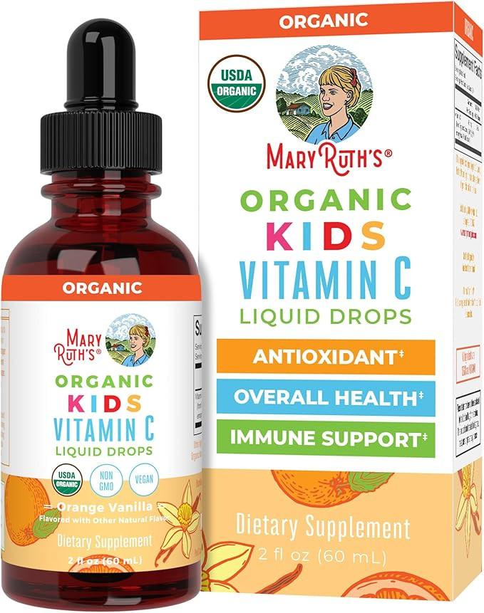 MaryRuth Organics USDA Kids Vitamin C Drops | Vegan Immune Support Supplement for Ages 4-13 | Imm... | Amazon (US)