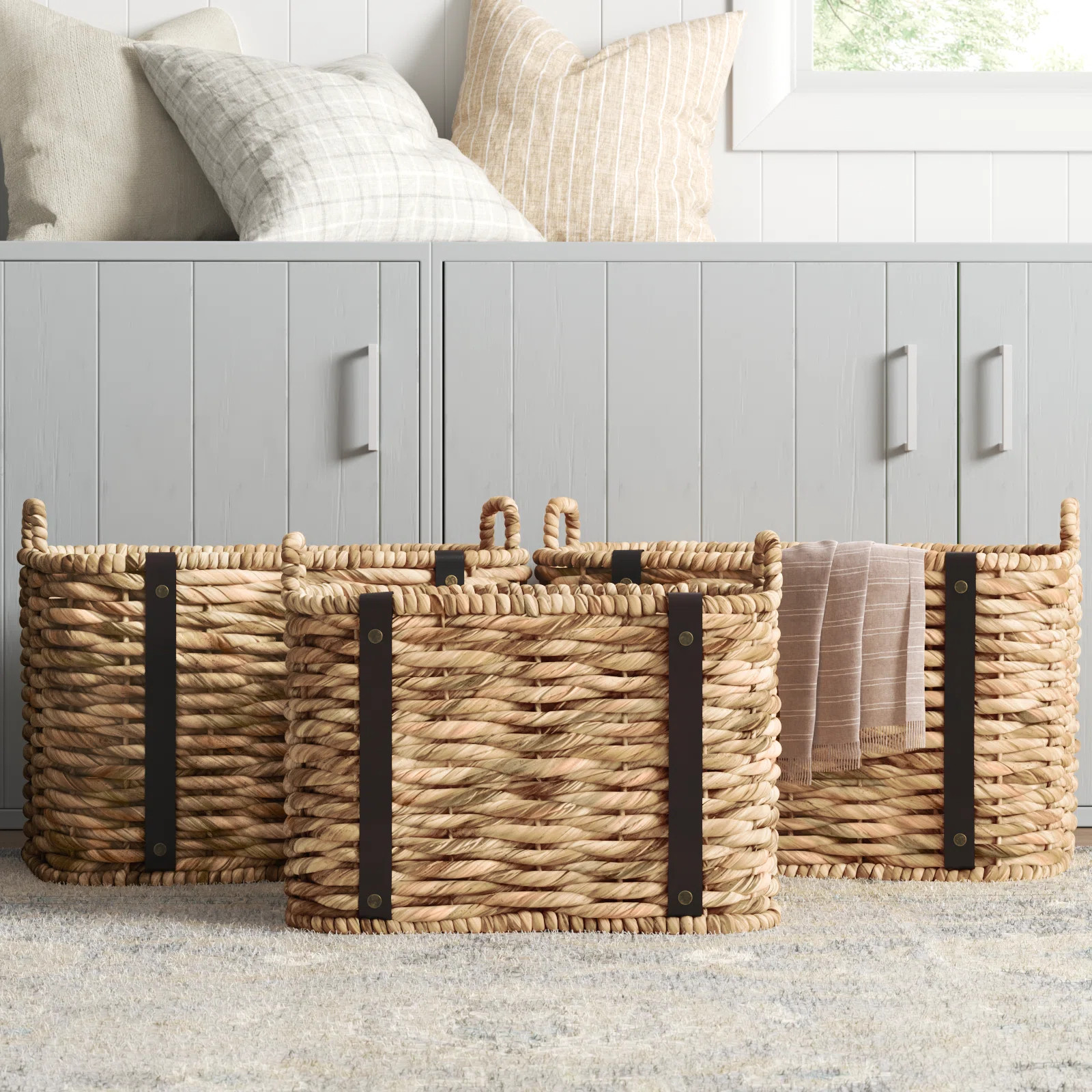 Sand & Stable™ Wicker Decorative Basket (Set of 3) | Wayfair North America