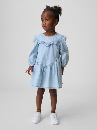 Baby & Toddler Denim Ruffle Heart Dress | Gap (US)