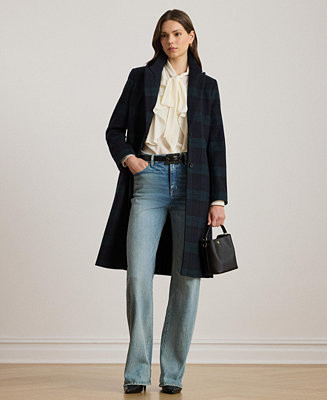 Lauren Ralph Lauren Women's Wool-Blend Walker Coat - Macy's | Macy's