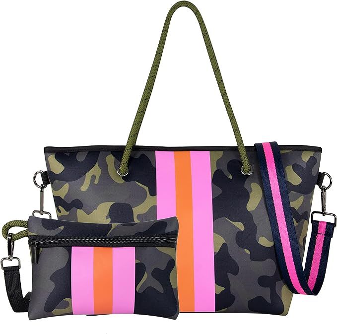 ANJUR Neoprene Medium Crossbody Bag Casual Shoulder Bag Lightweight Daily Hand Bag for Women with... | Amazon (US)