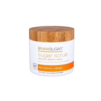 Raw Sugar Raw Coconut + Mango Sugar Scrubs - 15oz | Target