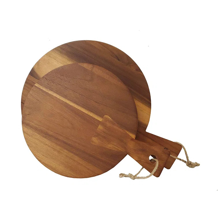 Nate Acacia Wood Cutting Board Set (Set of 2) | Wayfair North America