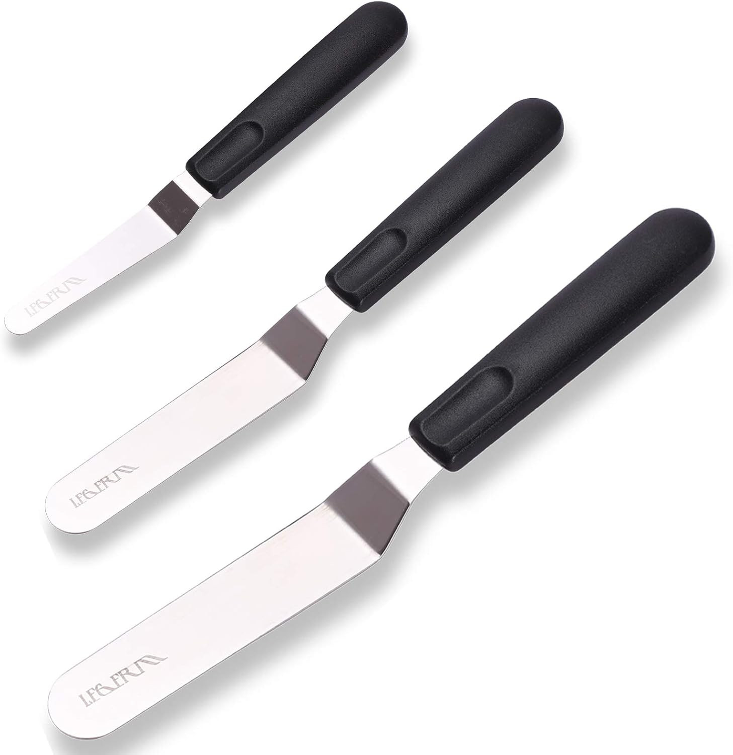 Cake Icing Spatulas with Non-Slip Handle 4 6 Inch Small Offset Palette Knife for icing smoother, ... | Amazon (US)