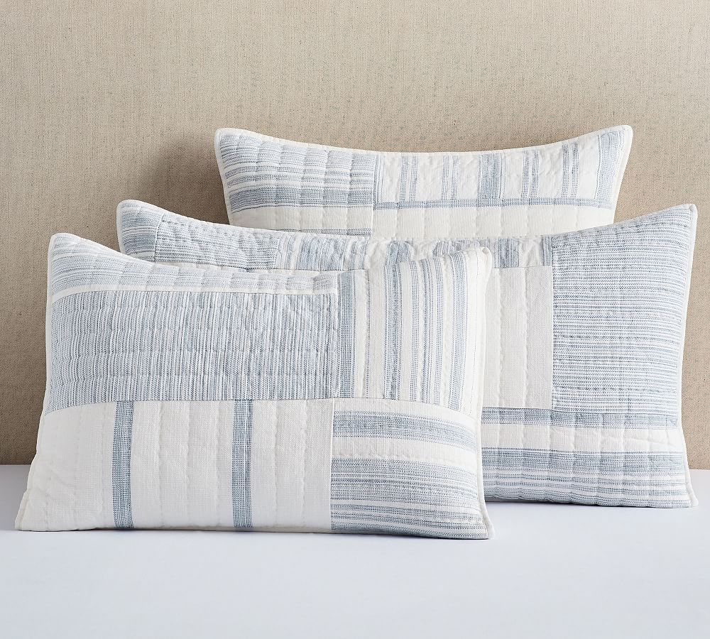 Hawthorn Handcrafted Patchwork Cotton Quilted Sham | Pottery Barn (US)
