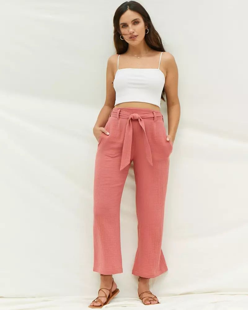 Cropped Wide-Leg Pants | Abercrombie & Fitch US & UK