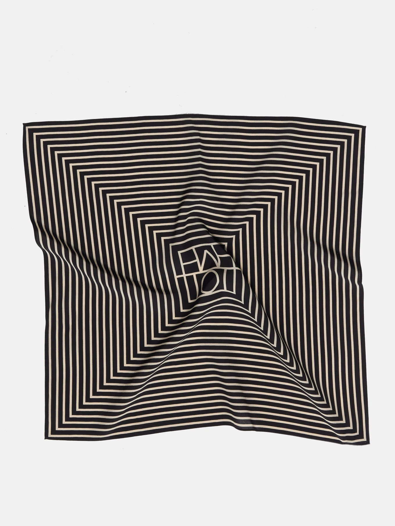 Monogram-print silk-twill scarf | Toteme | Matches (US)