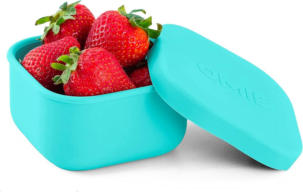 OmieBox Silicone Leakproof Snack Containers To Go, Food Storage Containers with Lid, School Lunch... | Amazon (US)