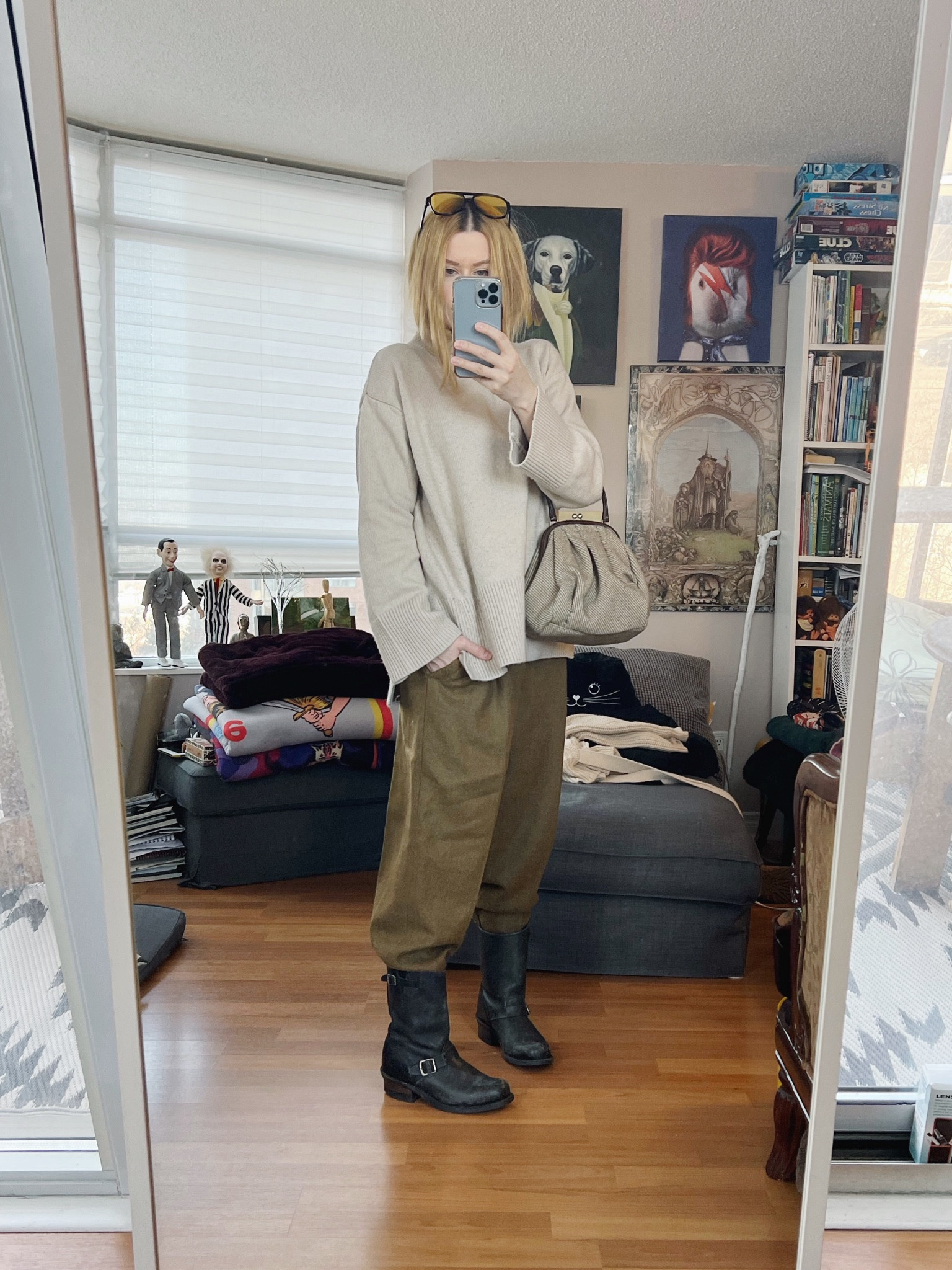 The percentage of my life that I spend waking people up and unclogging toilets is ridiculous. That is all.

Trousers vintage, vintage Miu Miu. 
Boots - beat up Frye Engineers
•
.  #winterLook  #StyleOver40   #vintagemiumiu #fryeboots  #poshmarkFind #thriftFind #secondhandFind #FashionOver40  #MumStyle #genX #genXStyle #shopSecondhand #genXInfluencer #WhoWhatWearing #genXblogger #secondhandDesigner #Over40Style #40PlusStyle #Stylish40s #styleTip  #HighStreetFashion #Style


#LTKSeasonal #LTKstyletip #LTKshoecrush