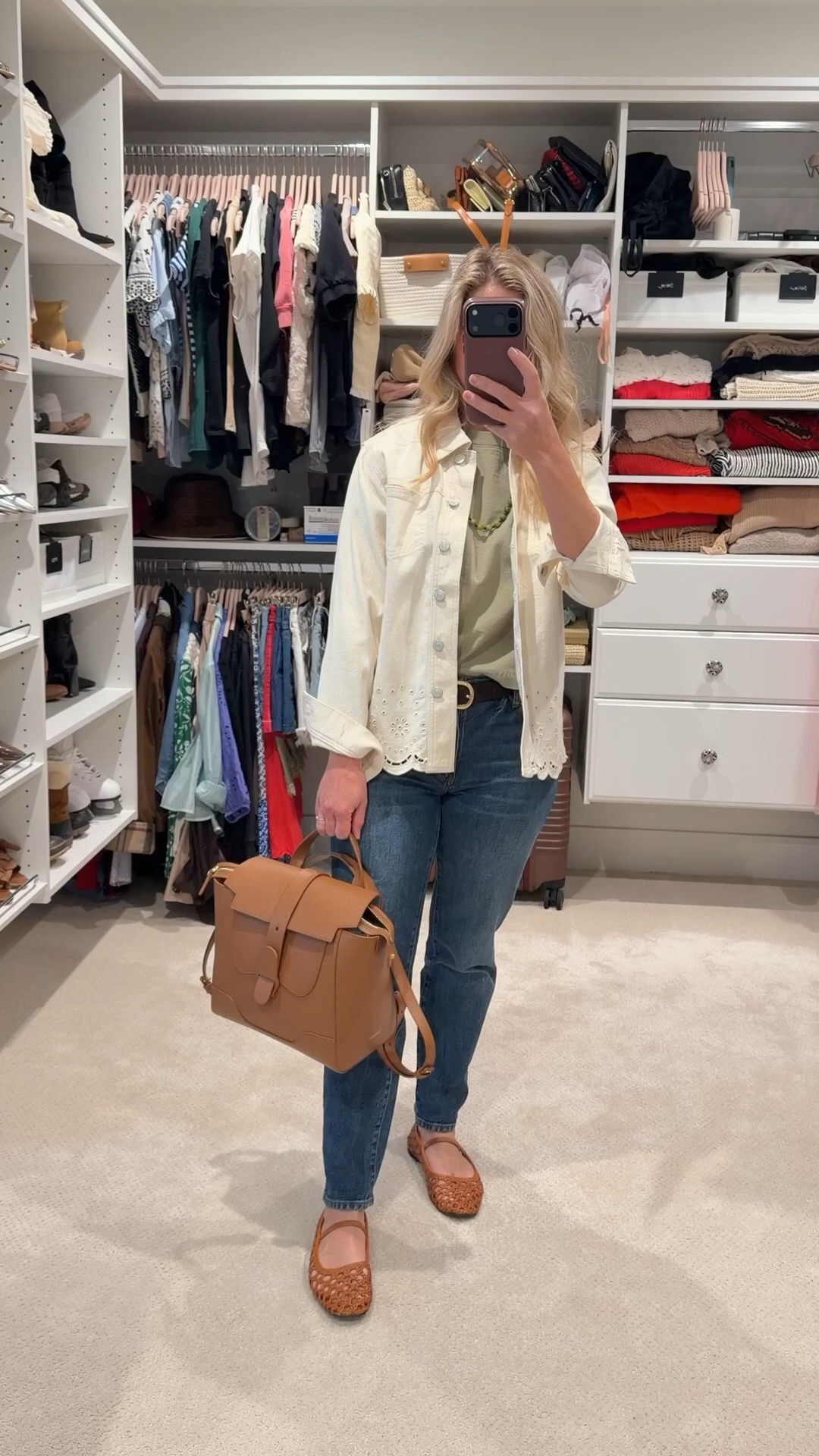 Easy, comfortable, and pulled together for a full day out ☀️

This was my go to for walking, shopping, and stopping in for lunch along the way. Lightweight layers, comfortable flats, and a bag that holds everything I need.

Denim + a simple tee + an easy layer is one of my favorite everyday formulas. It feels effortless but still looks intentional.

This is exactly how I like to dress when I know I’ll be out all day. Comfortable enough to walk, polished enough to go anywhere.

#LTKdayinmylife #LTKootd #LTKPetite