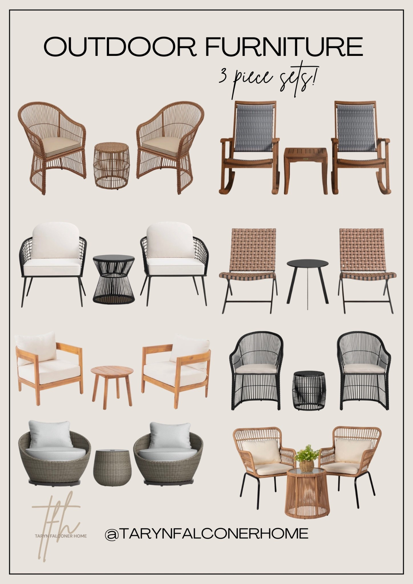 3 piece outdoor sets🤎☀️

#outdoorfurniture #3piece #patiofurniture #outdoorliving #springporch #summerporch

#LTKSeasonal #LTKHome