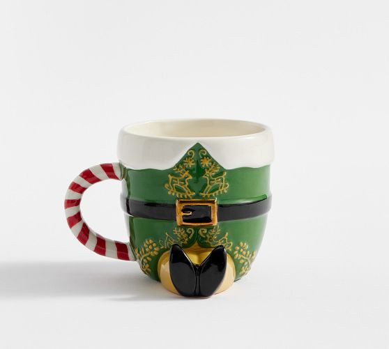 Elf Figural Stoneware Mug | Pottery Barn (US)