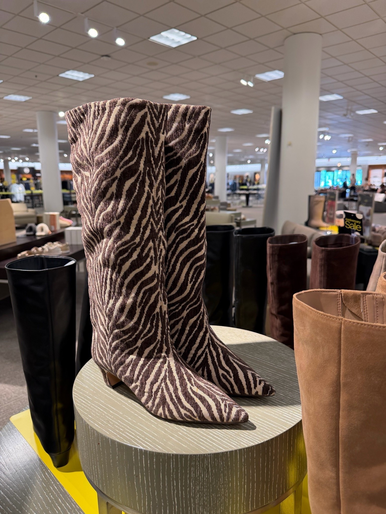 These zebra print boots are the statement piece that somehow goes with everything. The neutral print pairs just as easily with denim and a sweater as it does with dresses and skirts, and they instantly make a simple outfit feel more styled. The heel is comfortable enough to wear for hours, and they’re one of those shoes that always gets compliments.

zebra print boots, western boots, ankle boots, fall shoes, statement boots, neutral footwear, denim outfit, dress outfit, everyday style, fall fashion, trendy boots, TheMomInStyle

#LTKootd #LTKSeasonal #LTKSaleAlert