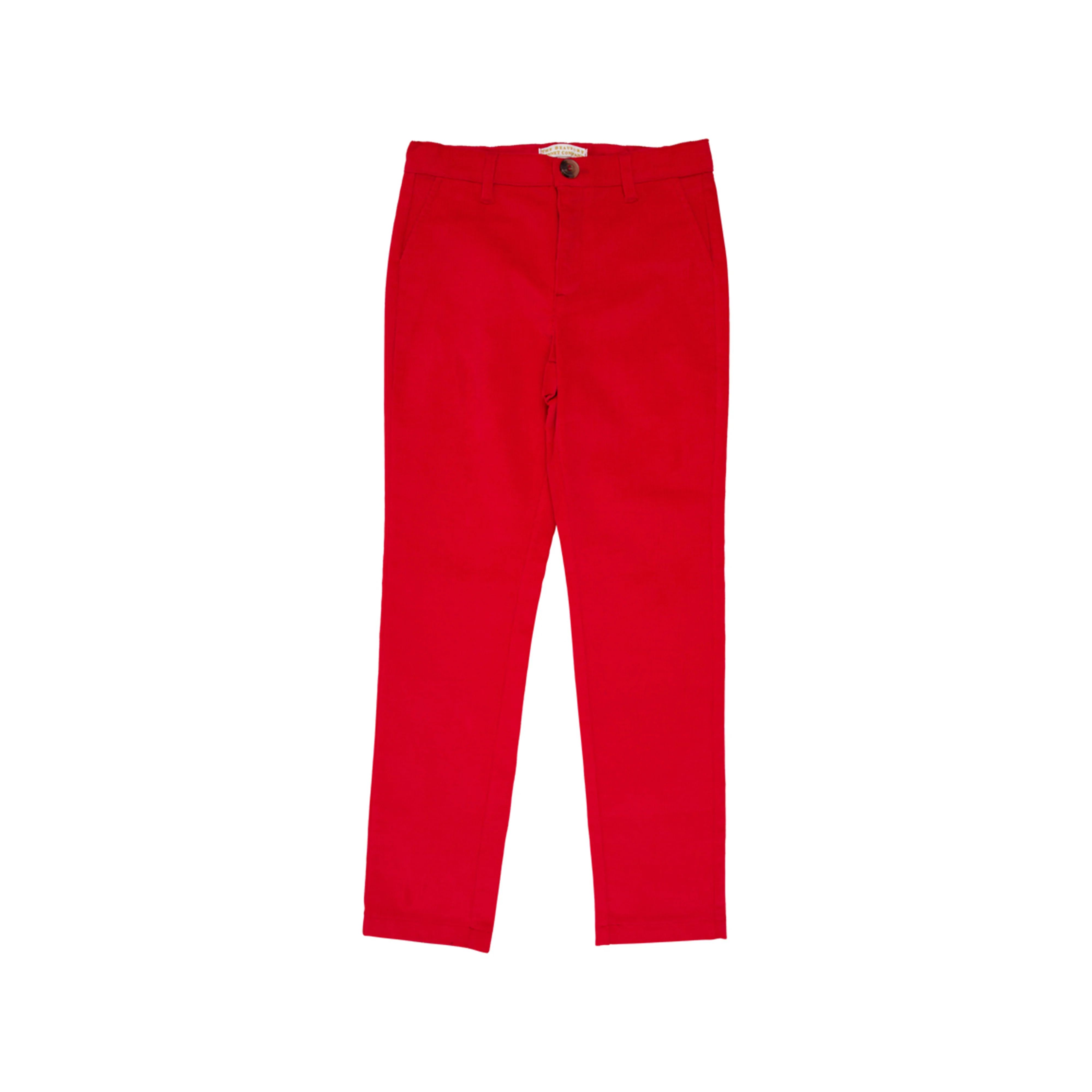 Pep Club Pants (Corduroy) - Richmond Red | The Beaufort Bonnet Company