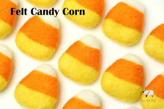 Felt Candy Corns // Halloween Candy Corns // Candy Corn - Etsy | Etsy (US)