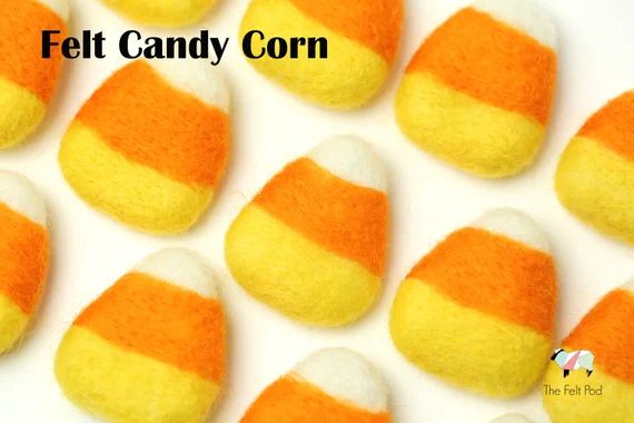 Felt Candy Corns // Halloween Candy Corns // Candy Corn - Etsy | Etsy (US)