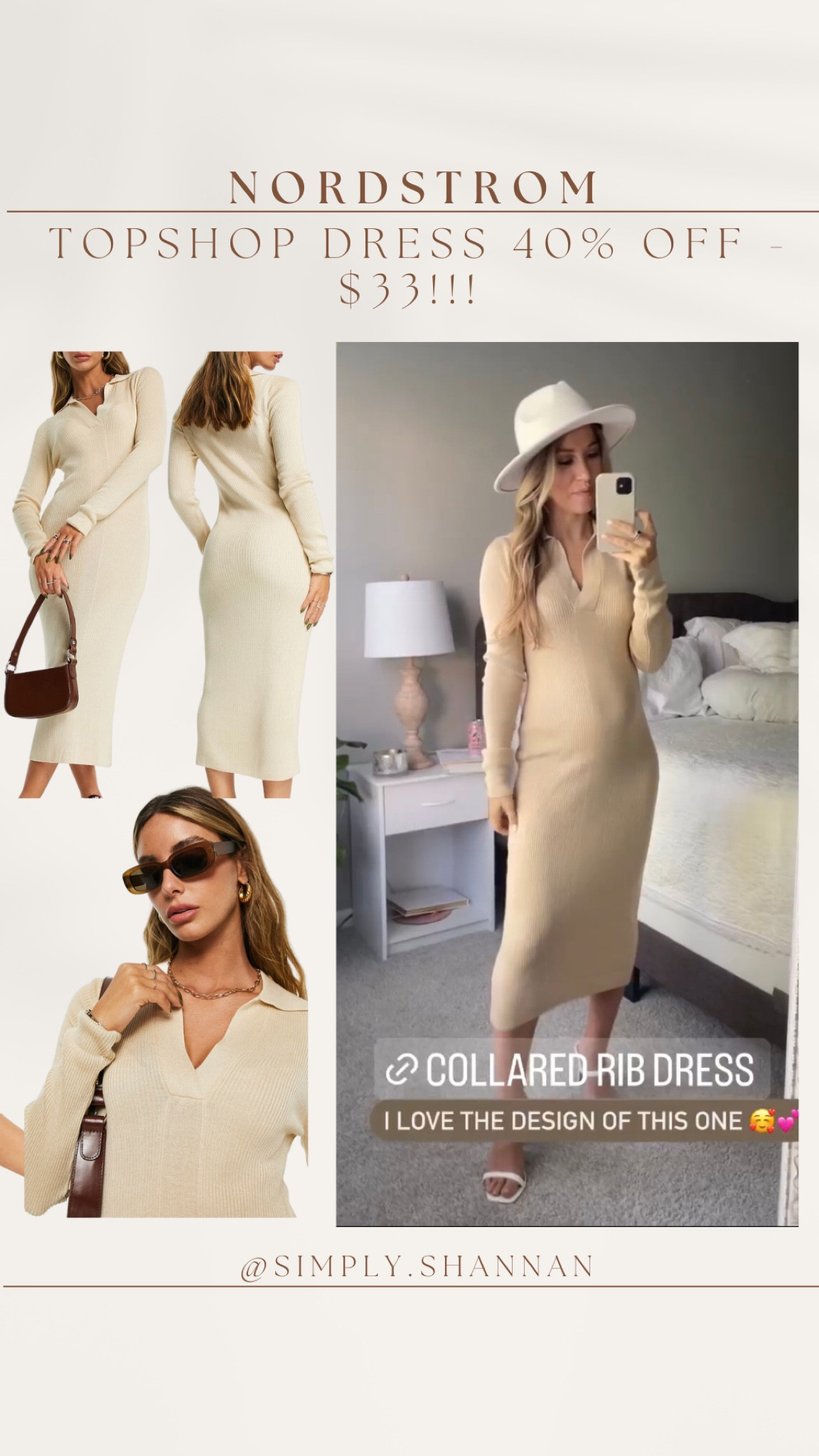 Nordstrom 40% sale on Topshop collar rib dress 🤎

Bump friendly, maternity!! Shown on a 20 week bump here 🥰

#LTKsalealert #LTKunder50 #LTKstyletip