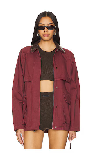 Peyton Jacket in Oxblood | Revolve Clothing (Global)