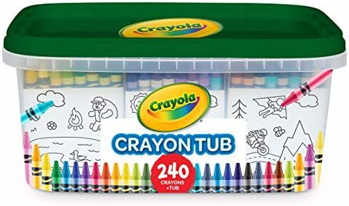 Crayola 240 Crayons, Bulk Crayon Set, School Supplies, Kids Toys & Gifts for Boys and Girls, 2 of... | Amazon (US)