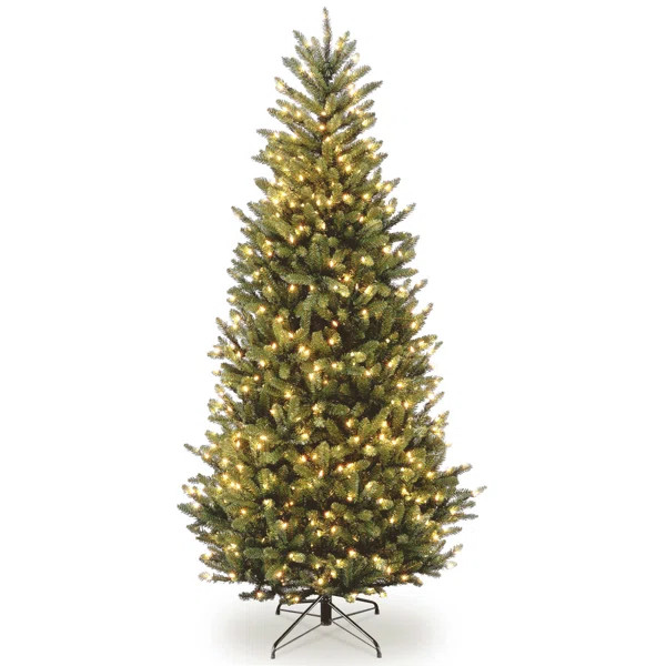 Natural Fraser Fir Lighted Artificial Fir Christmas Tree | Wayfair North America