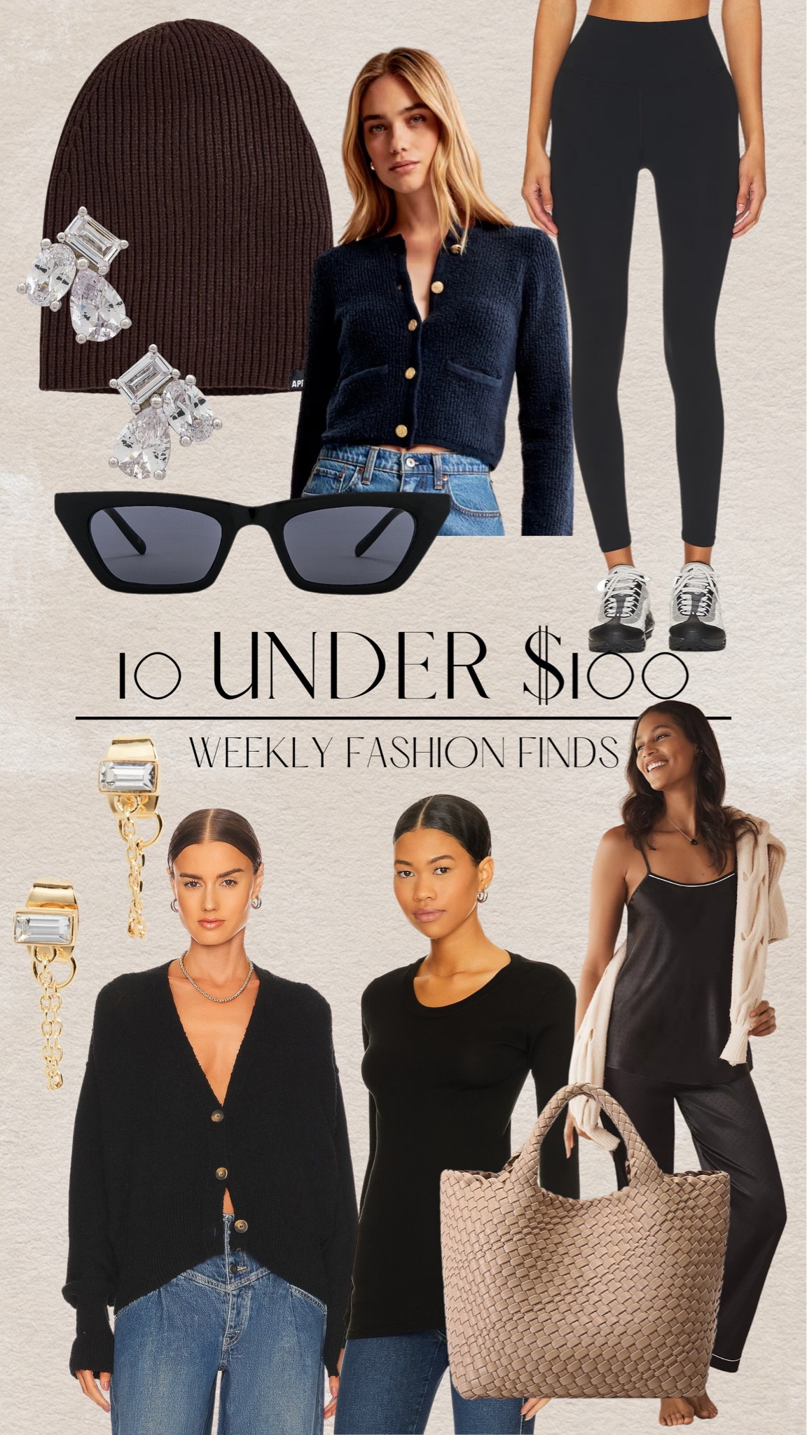 10 UNDER $100 | Weekly Fashion Finds | pajamas, sunnies, earrings, leggings, cardigans, and more! 

#LTKstyletip #LTKSeasonal #LTKfindsunder100