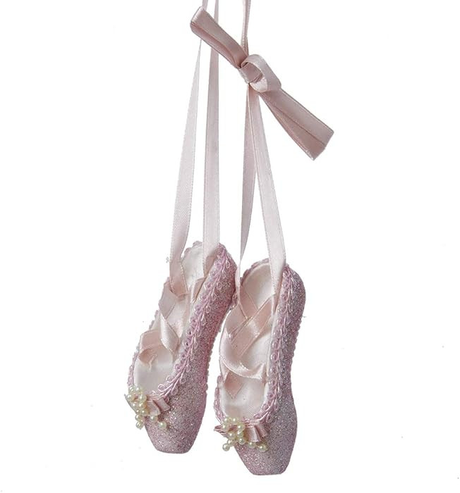 Pink Glitter Ballet Shoes Christmas Tree Ornament T1483 New | Amazon (US)