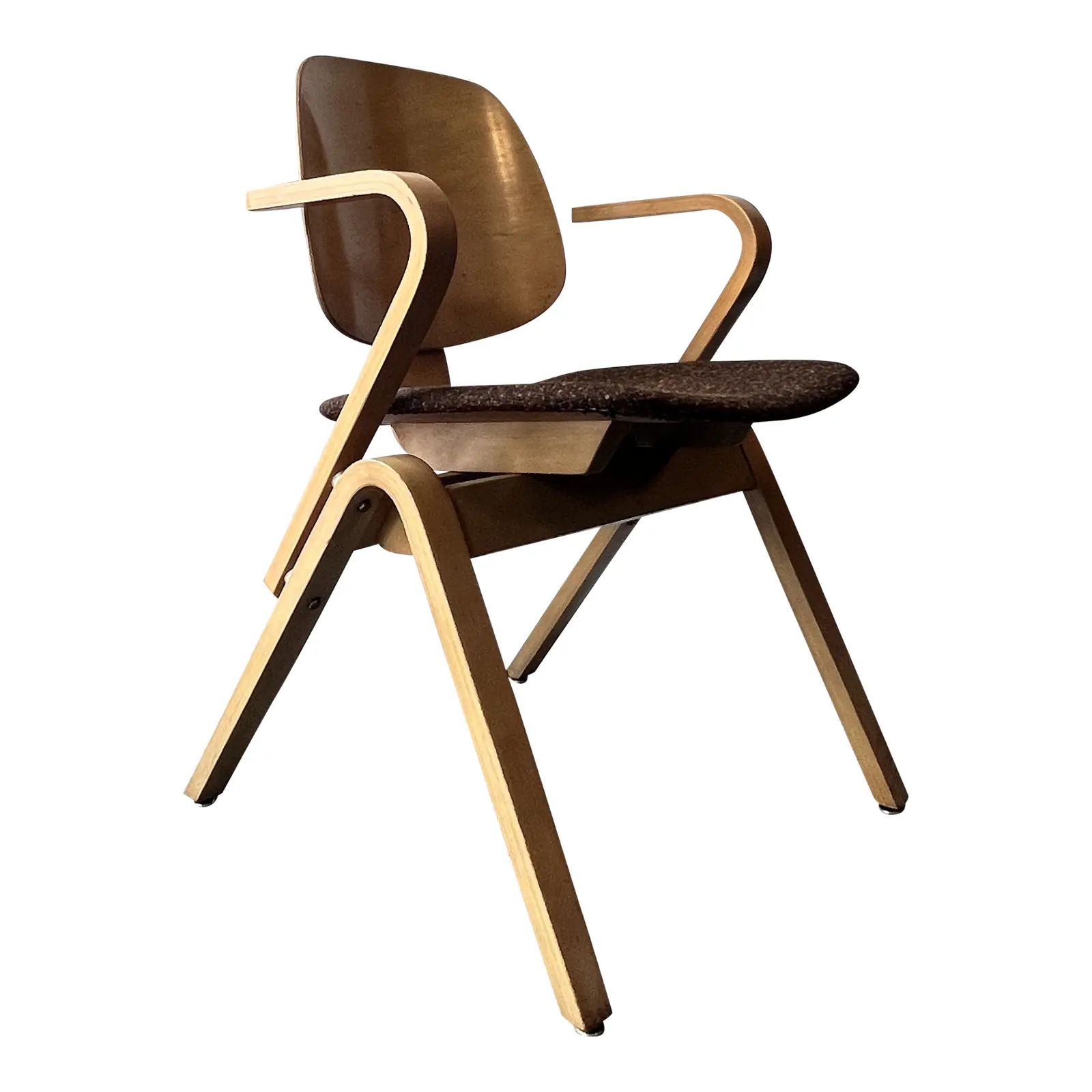 1950s Bent Plywood Chair by Joe Atkinson for Thonet | Chairish