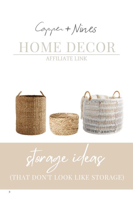 Hide your daily use items in plain view with these stylish baskets. ✨

Rattan baskets, extra large baskets, storage, home decor, basket ideas, neutral home, tidy home