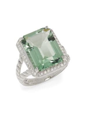 Sterling Silver, Amethyst & 0.31 TCW Diamond Ring | Saks Fifth Avenue OFF 5TH