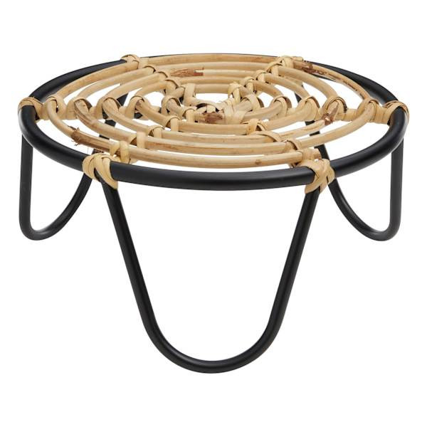 Found & Fable Bamboo & Metal Plant Stand, Small At Home, Natural | At Home