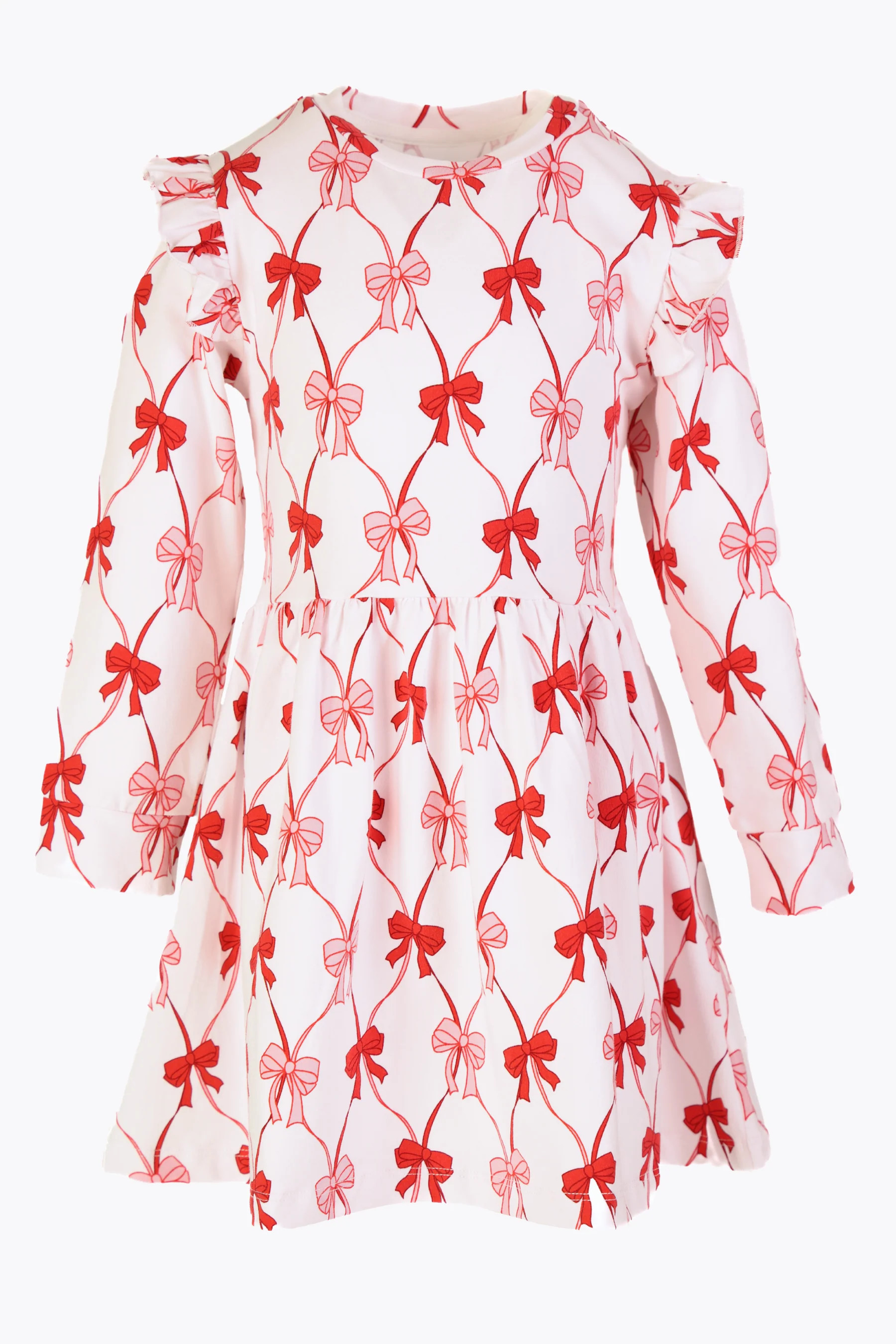 Girls Aaliyah Dress in Party Bows | Duffield Lane