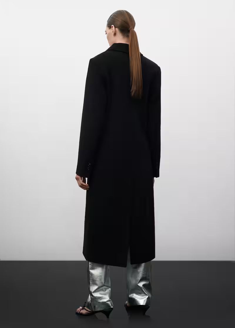 Structured cashmere wool coat -  Women | Mango USA | MANGO (US)