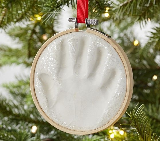 Baby's First Christmas Hand Print Ornament Kit | Pottery Barn Kids