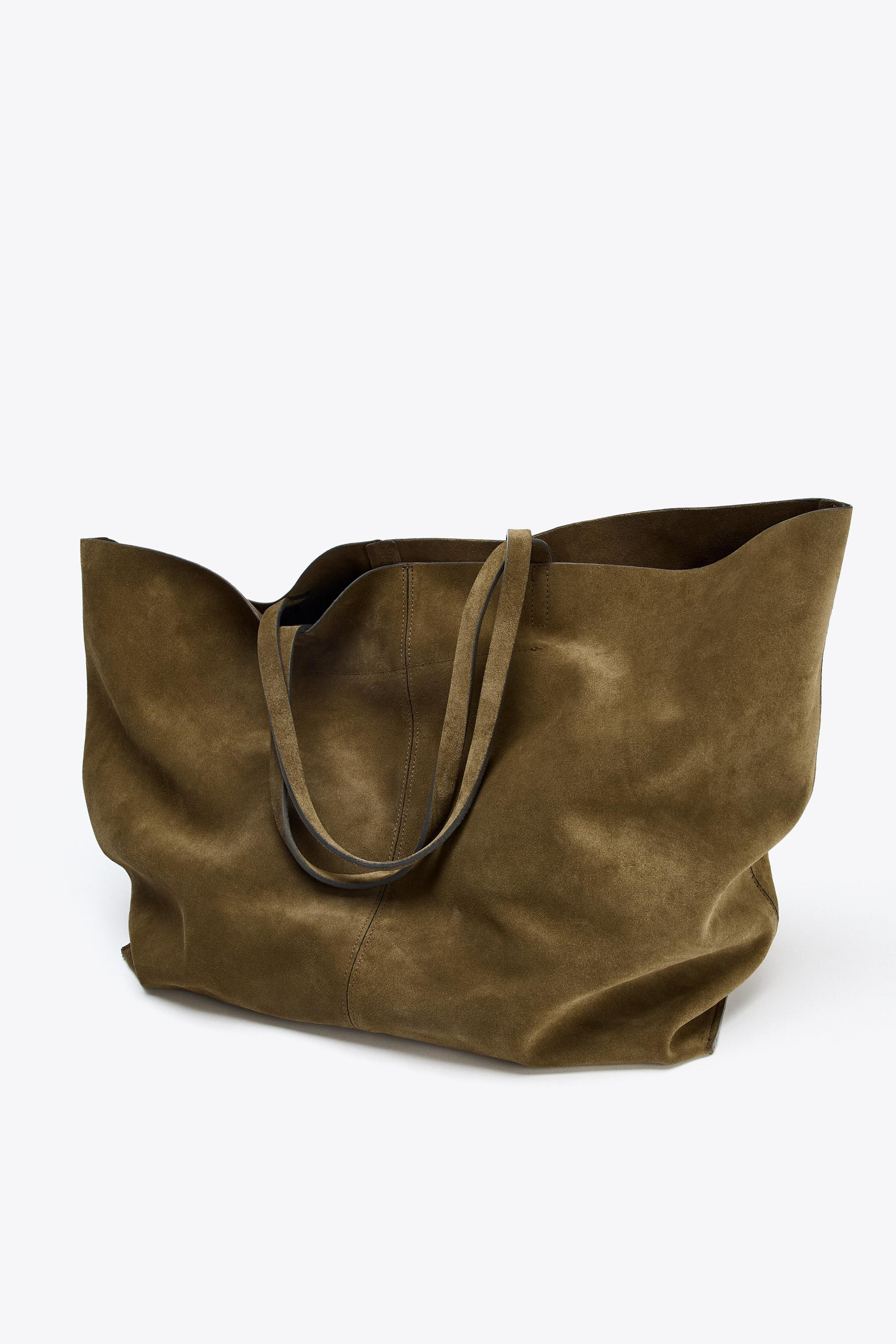 SUEDE MAXI SHOPPER | Zara US