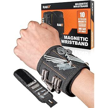 Father's Day Gifts for Dad RAK Magnetic Wristband for Holding Screws, Nails and Drill Bits - Made... | Amazon (US)