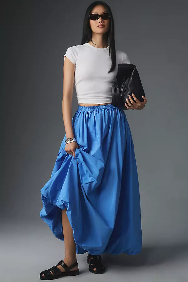 Maeve Bubble Maxi Skirt | Anthropologie (US)