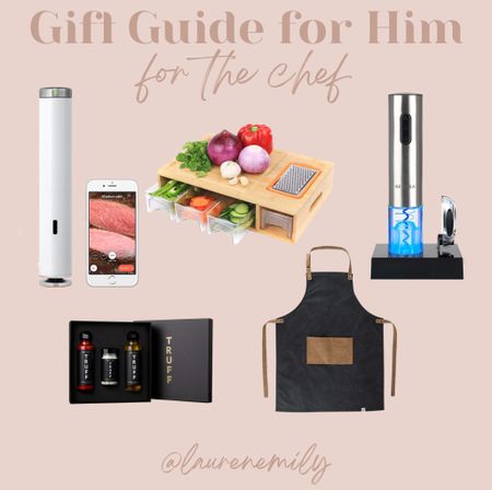 Gift Guide for him - chef edition! All the best finds for your boyfriend, friend, husband, dad, father in law, or anyone special in your life! 

#LTKSeasonal #LTKGiftGuide #LTKHoliday