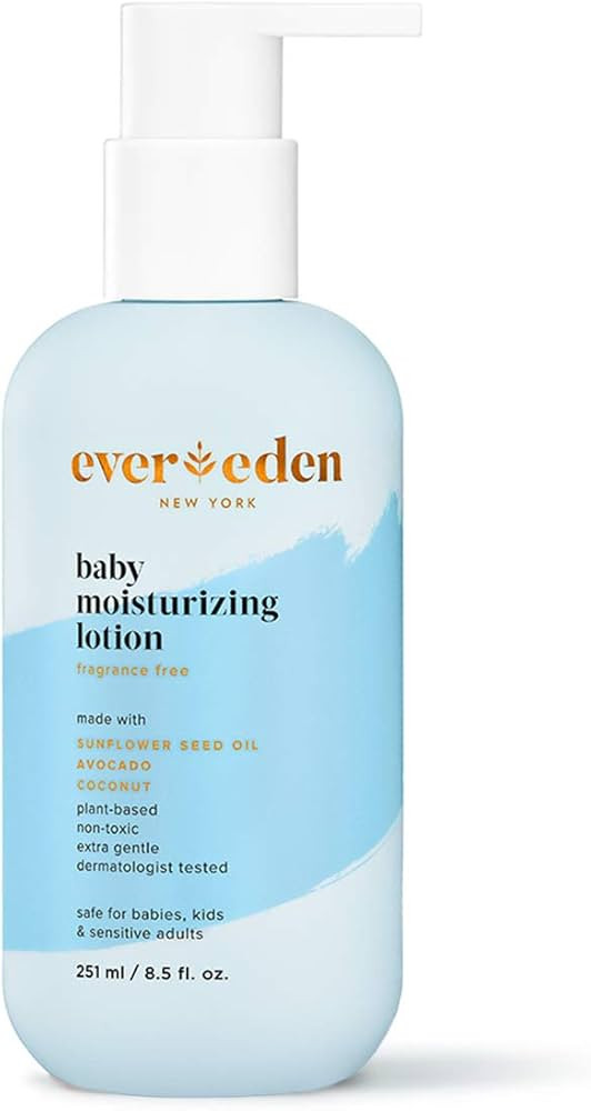 Evereden Baby Moisturizing Lotion: Fragrance Free 8.5 fl oz. | Clean and Natural Baby Lotion | No... | Amazon (US)