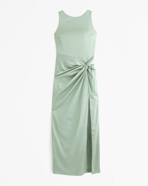 Women's Draped Skirt Maxi Dress | Women's Clearance | Abercrombie.com | Abercrombie & Fitch (US)