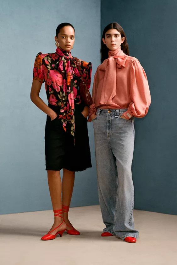 BLOUSE ÉPAULETTES FLEURS WILLY CHAVARRIA X ZARA | Zara FR