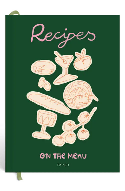 Papier Al Fresco Recipe Journal in Medium Green at Nordstrom | Nordstrom