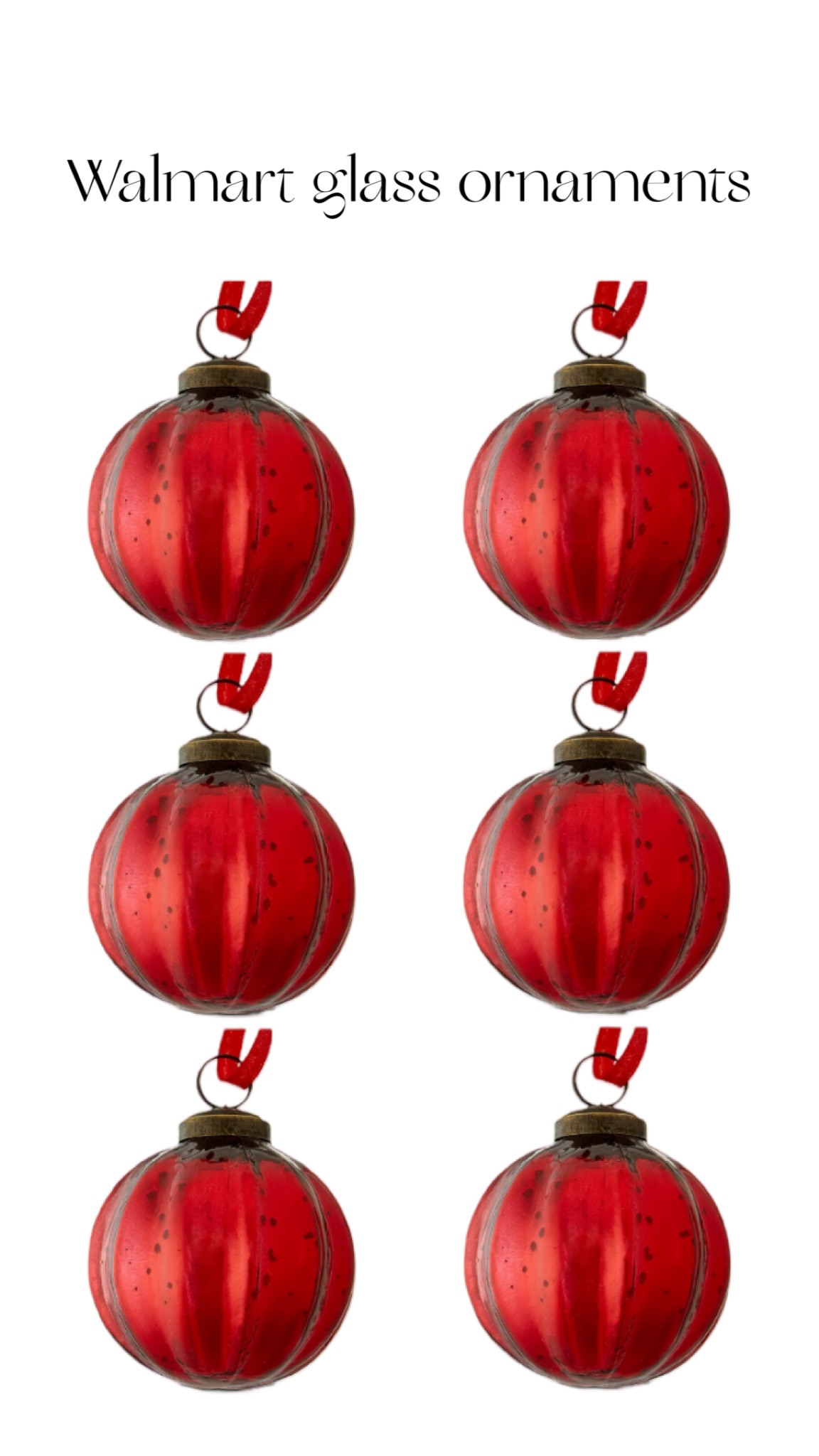 Walmart glass ornaments 

#LTKSeasonal #LTKHoliday #LTKU